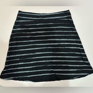 Fresh Produce Black and Gray A-Line Skirt size 15S